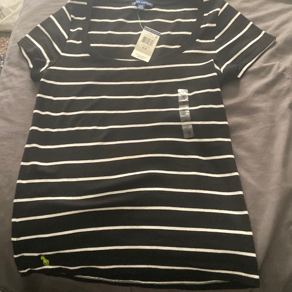 Brand new Ralph Lauren shirt. Black and white shirt